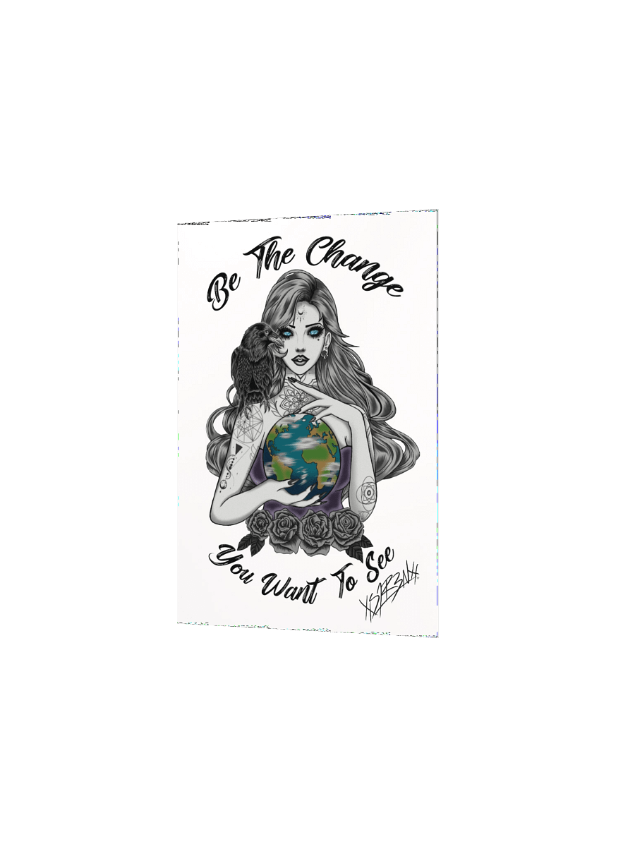 Be the change Poster signed White product image (9)