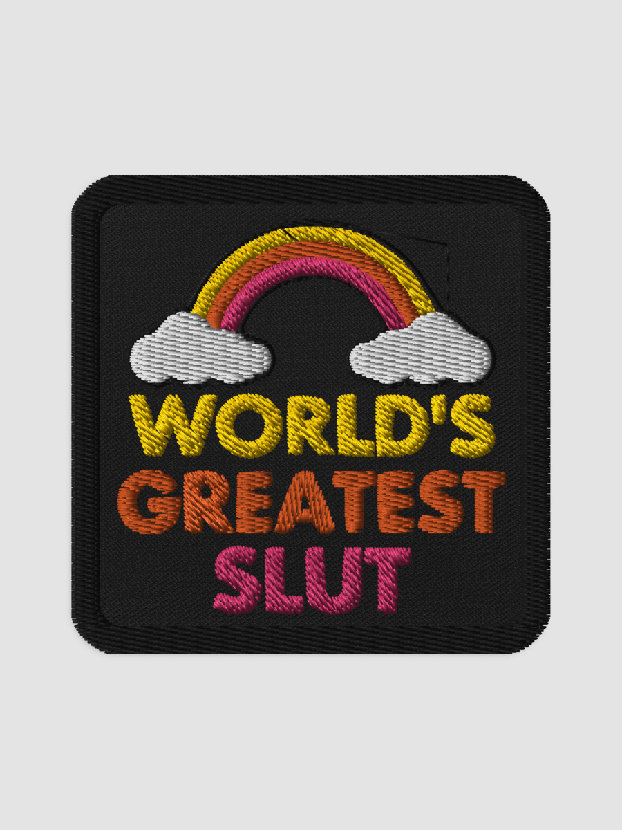 World's Greatest Slut 3 inch patch product image (2)