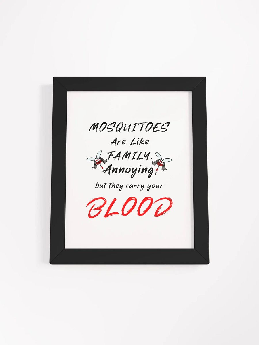 Bloodthirsty Mosquitoes Framed Matte Poster product image (5)