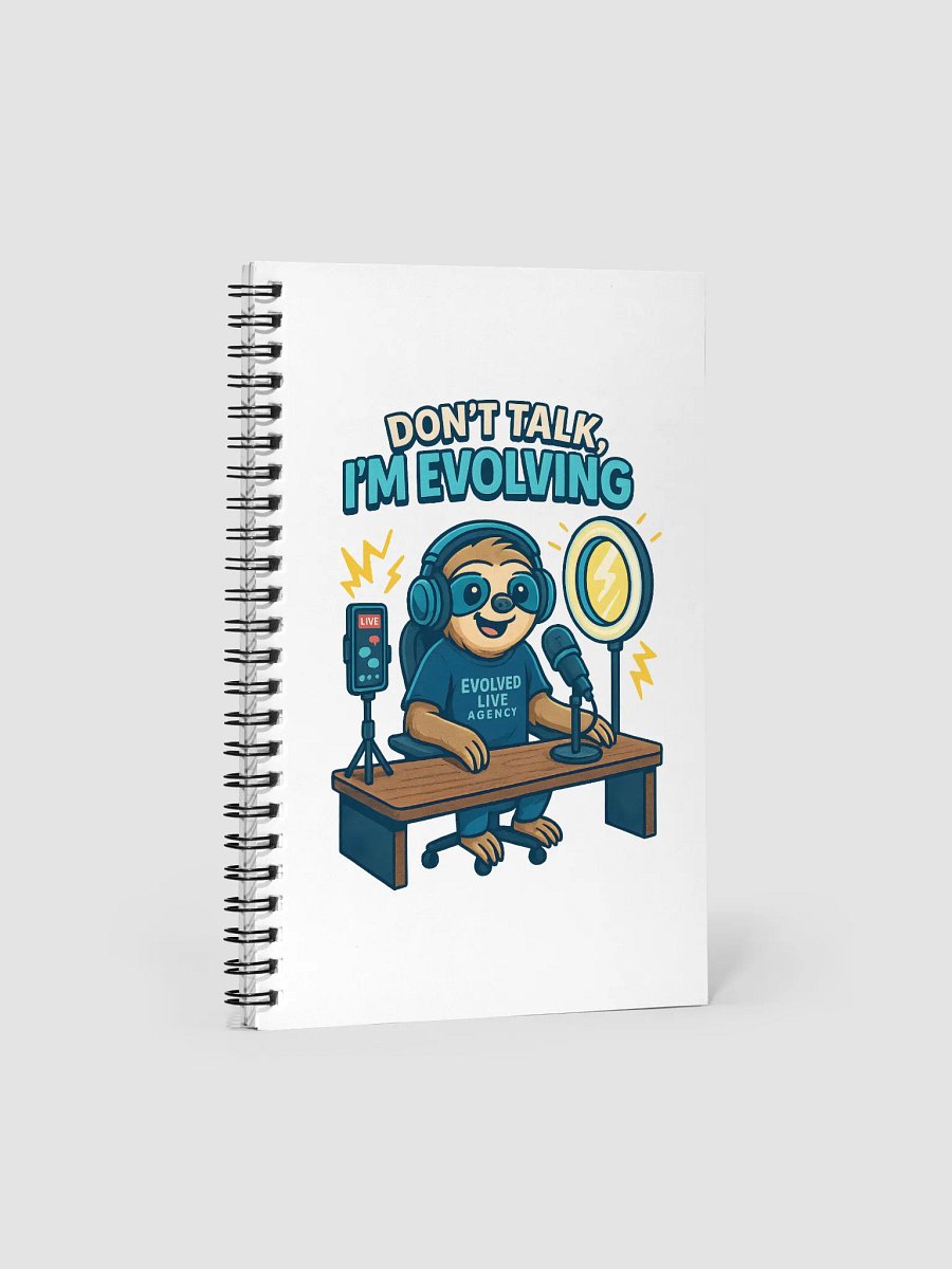 Evolving Sloth Spiral Notebook product image (1)