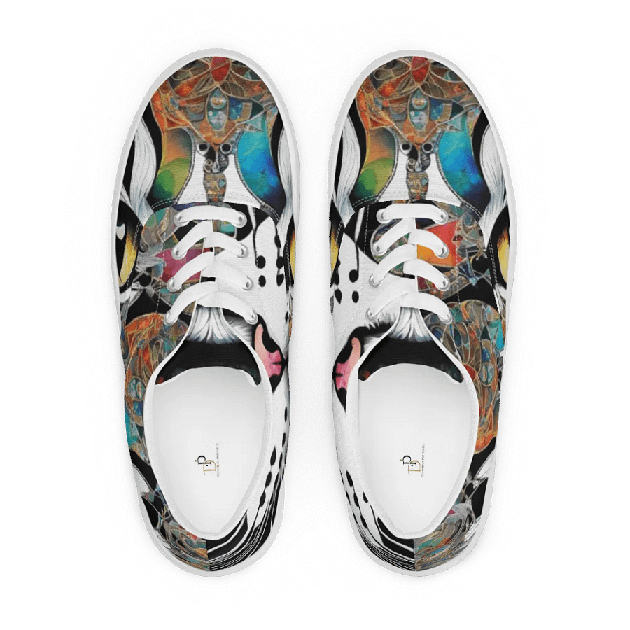 Cat Mosaic Women's Canvas Shoes product image (5)