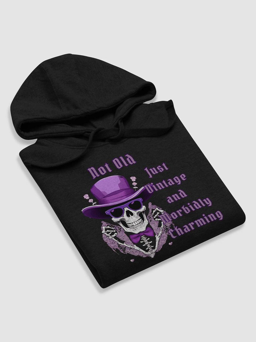 Vintage & Morbidly Charming Long Sleeve Hoodie product image (3)
