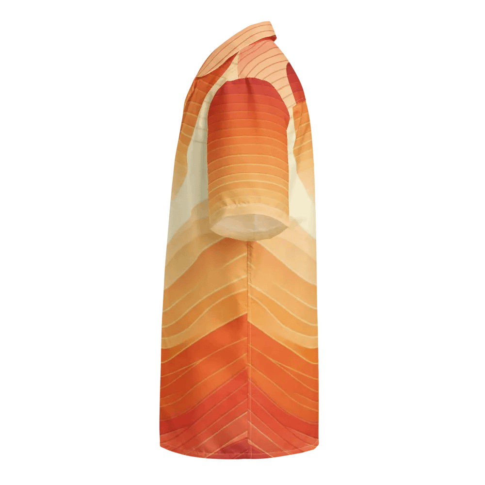 Men's Full-Print-2 Orange Hawaiian Shirt product image (3)