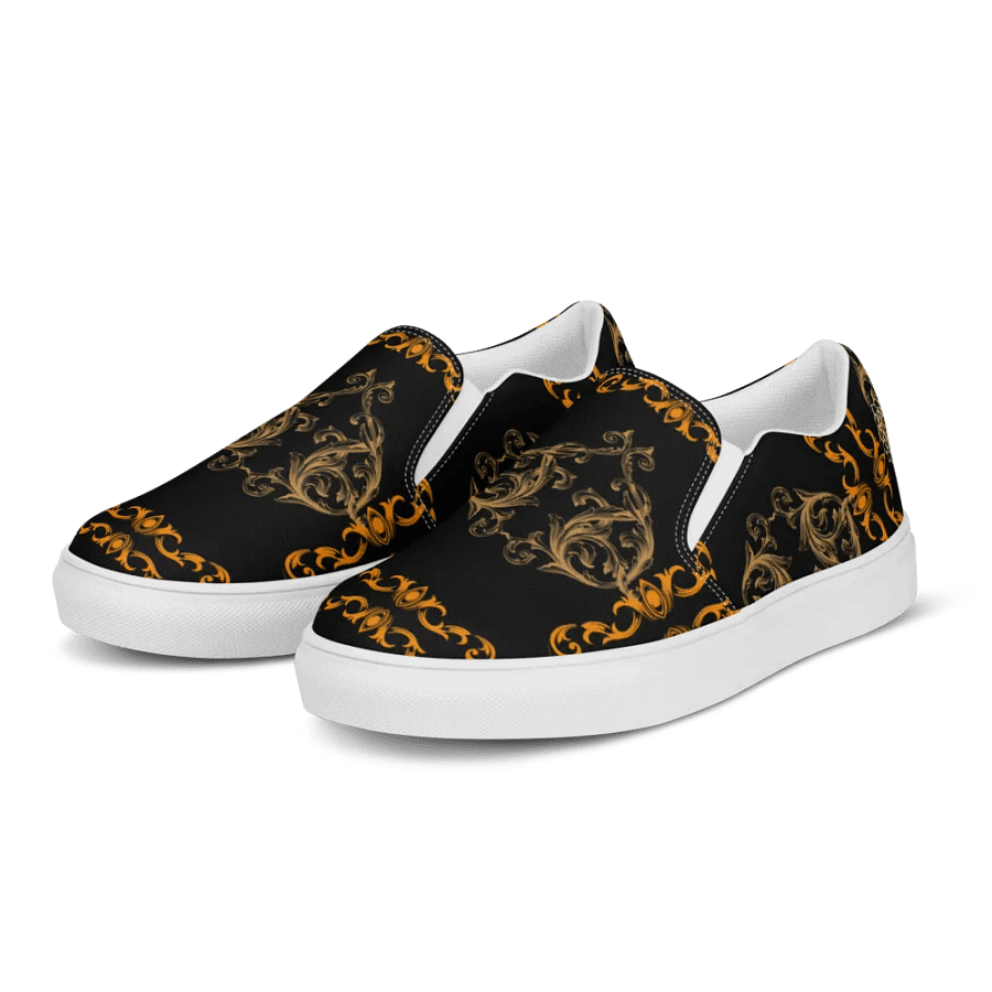 Golden Elegance Slip-On Canvas Shoes product image (5)