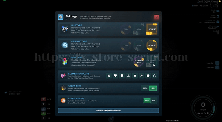 FIVEM HUD V1.12 [ QB / ESX ] product image (1)