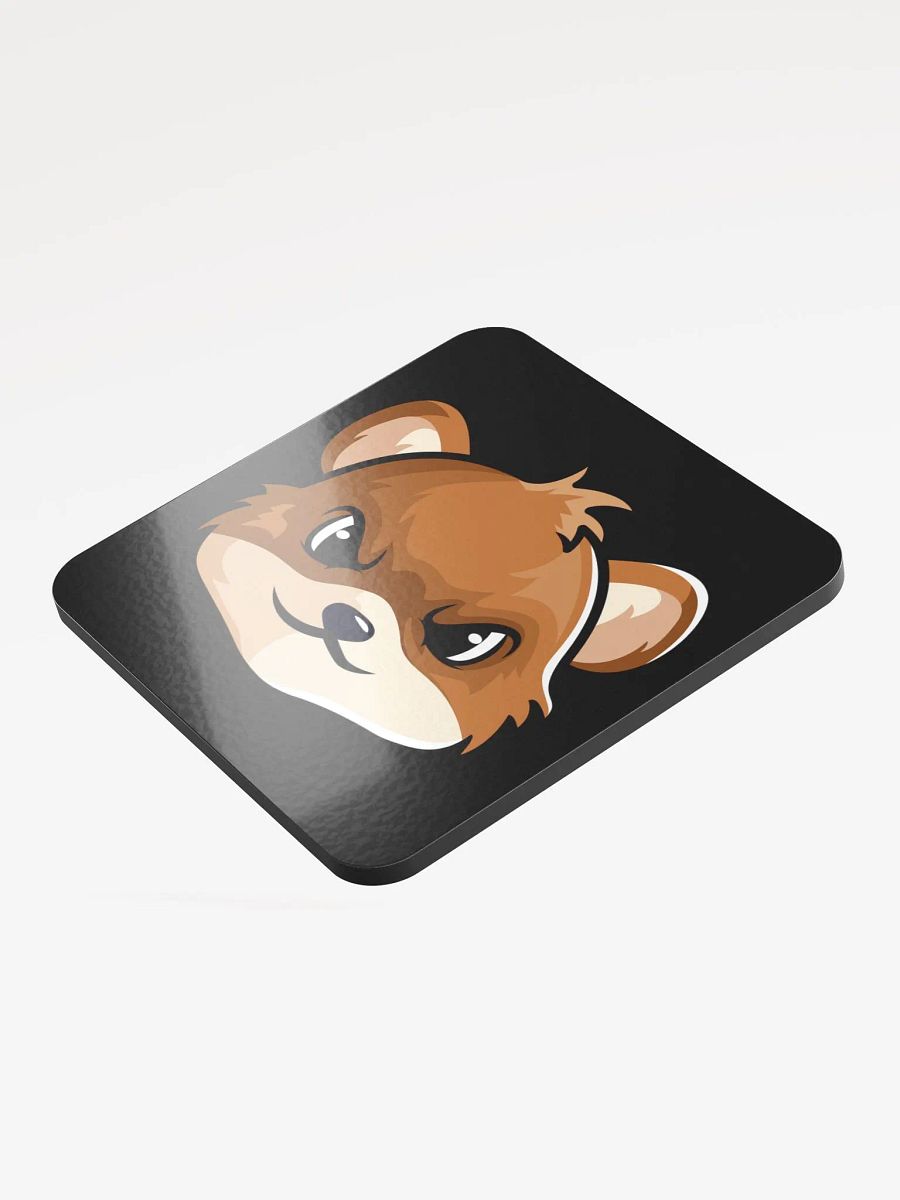 AtomicWeazel Glossed Cork Coaster (Black) product image (3)