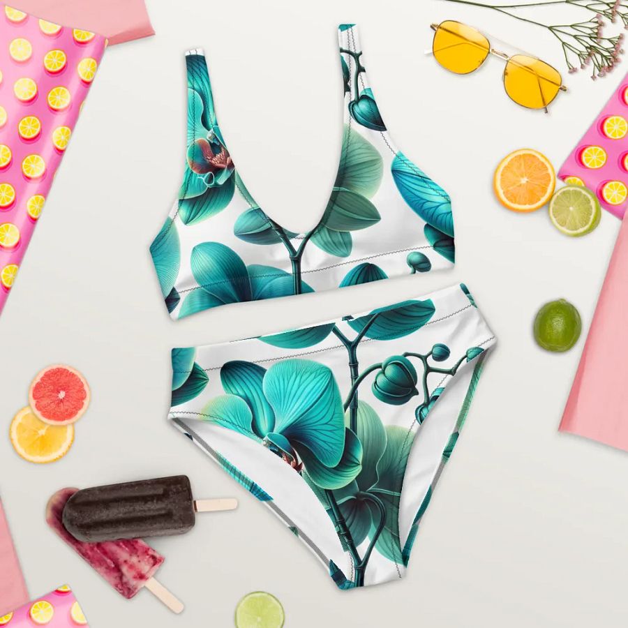 Serene Aqua Flora Bikini product image (10)