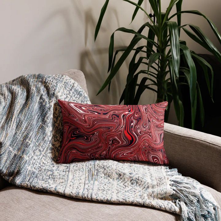 Premium Pillow Case - Brown, Black and White Fluid Swirls product image (2)