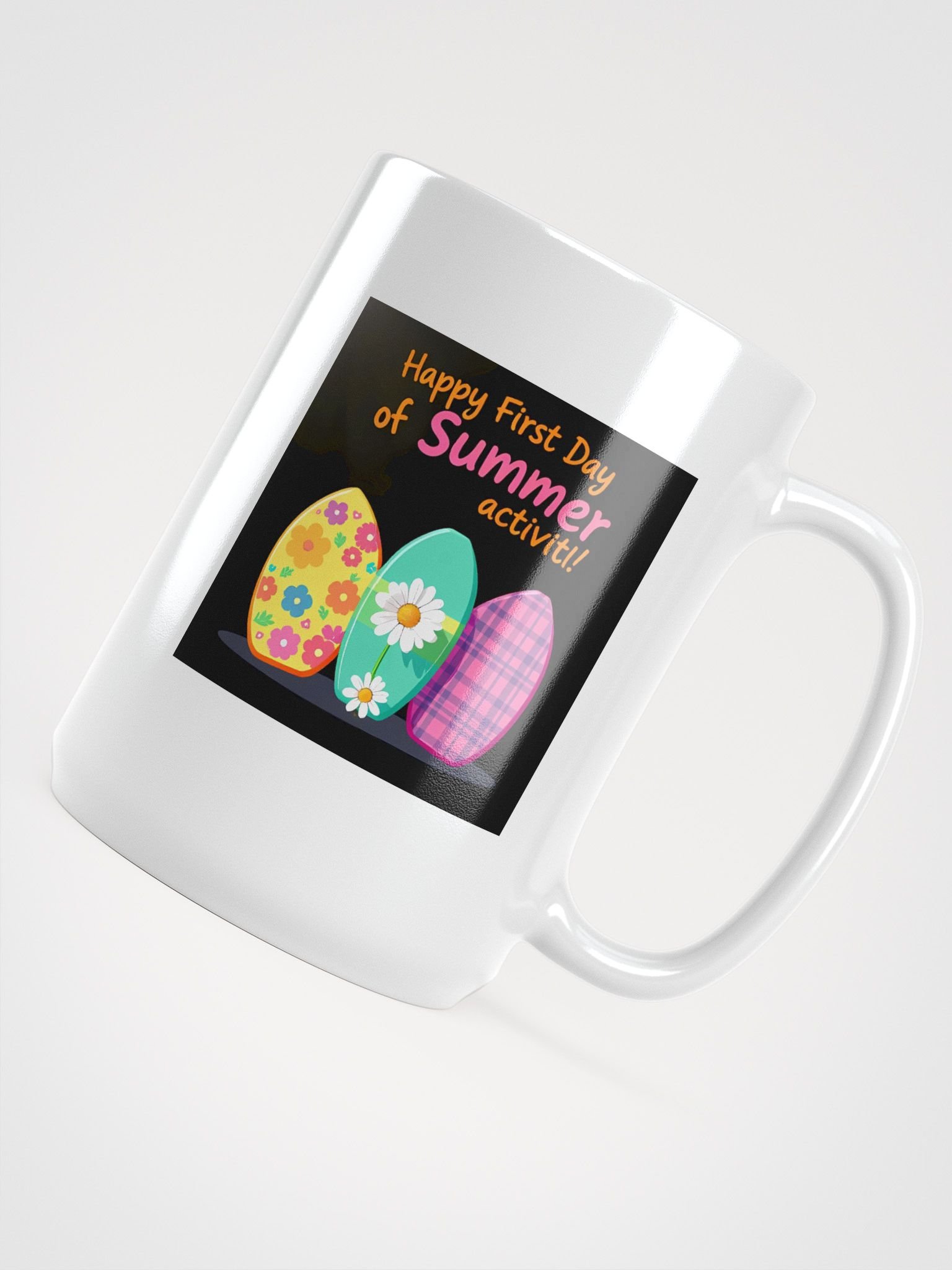 Happy Summer White Glossy Mug product image (4)