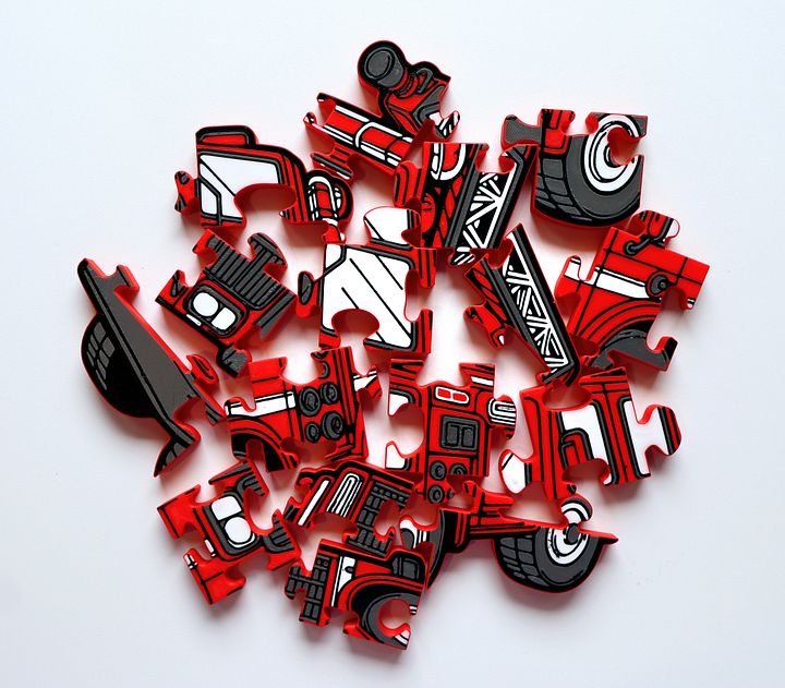 Fire Truck 3D Printed Jigsaw Puzzle – Ready for Rescue! product image (2)
