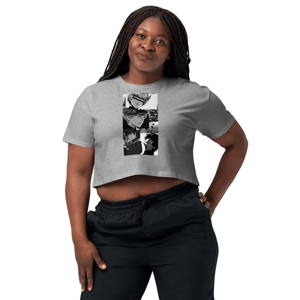 Moody Manga Expressions Women's Crop Top product image (59)