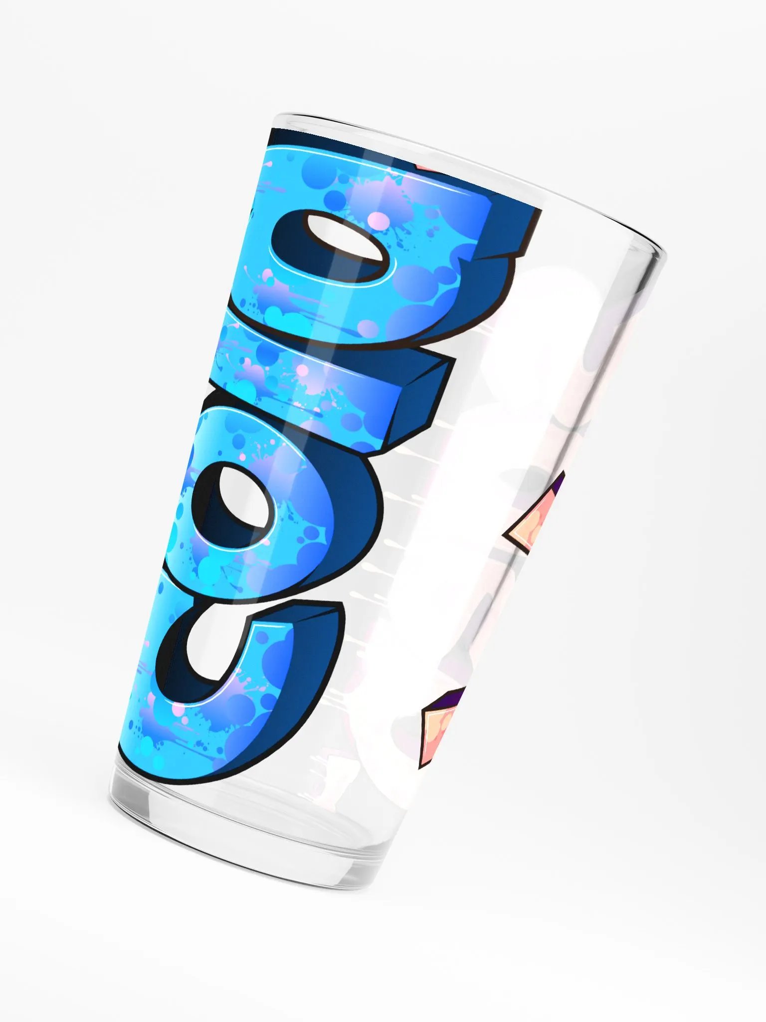 "cold_dabs" large logo pint glass product image (5)