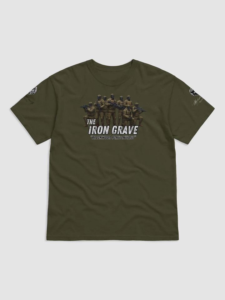 The Iron Grave - Blackwood Penitentiary - Steel Squad - White Logo T-Shirt product image (2)