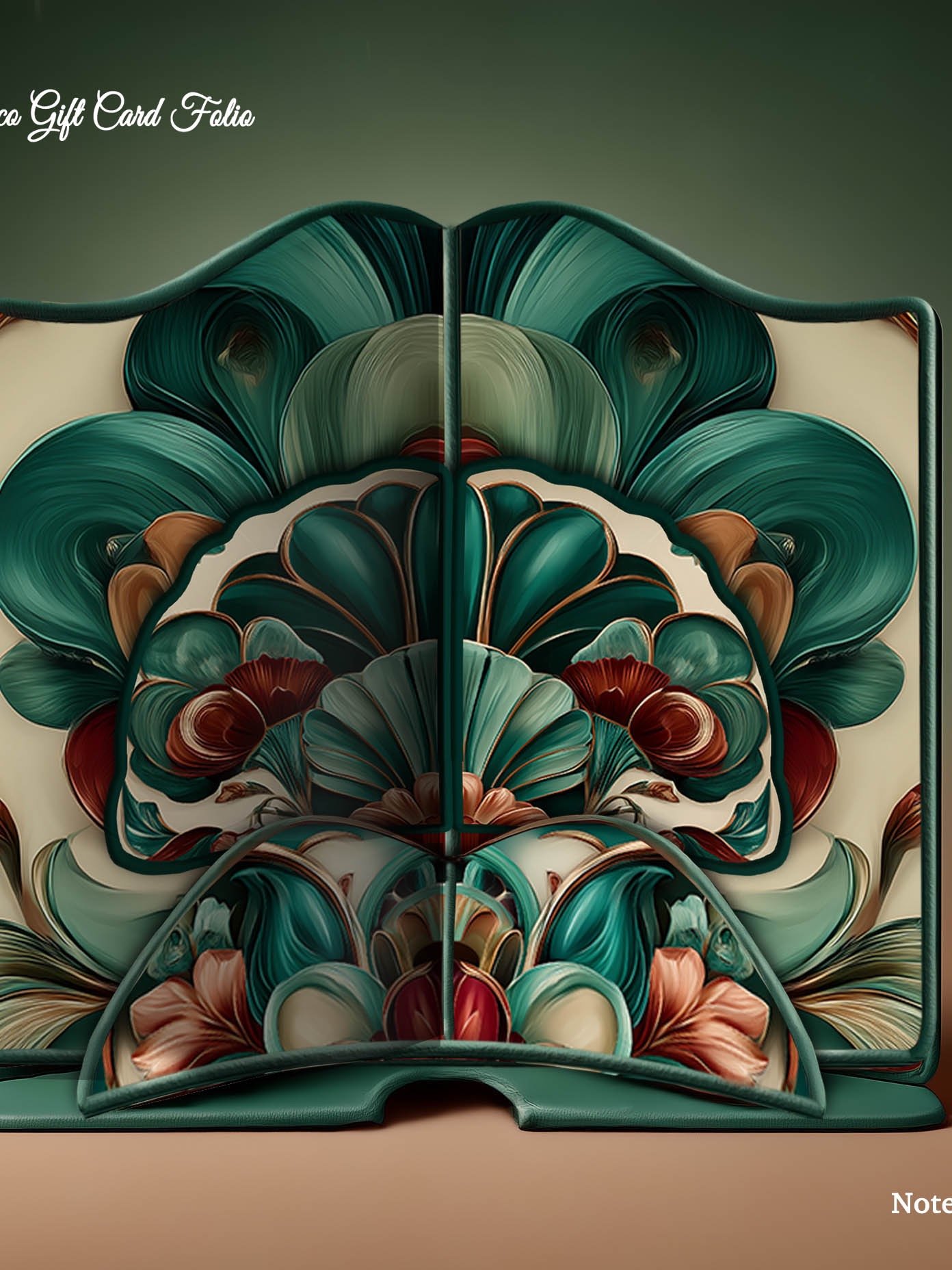 Art Deco Luxury Gift Card Folio Kit – Instant Download product image (2)