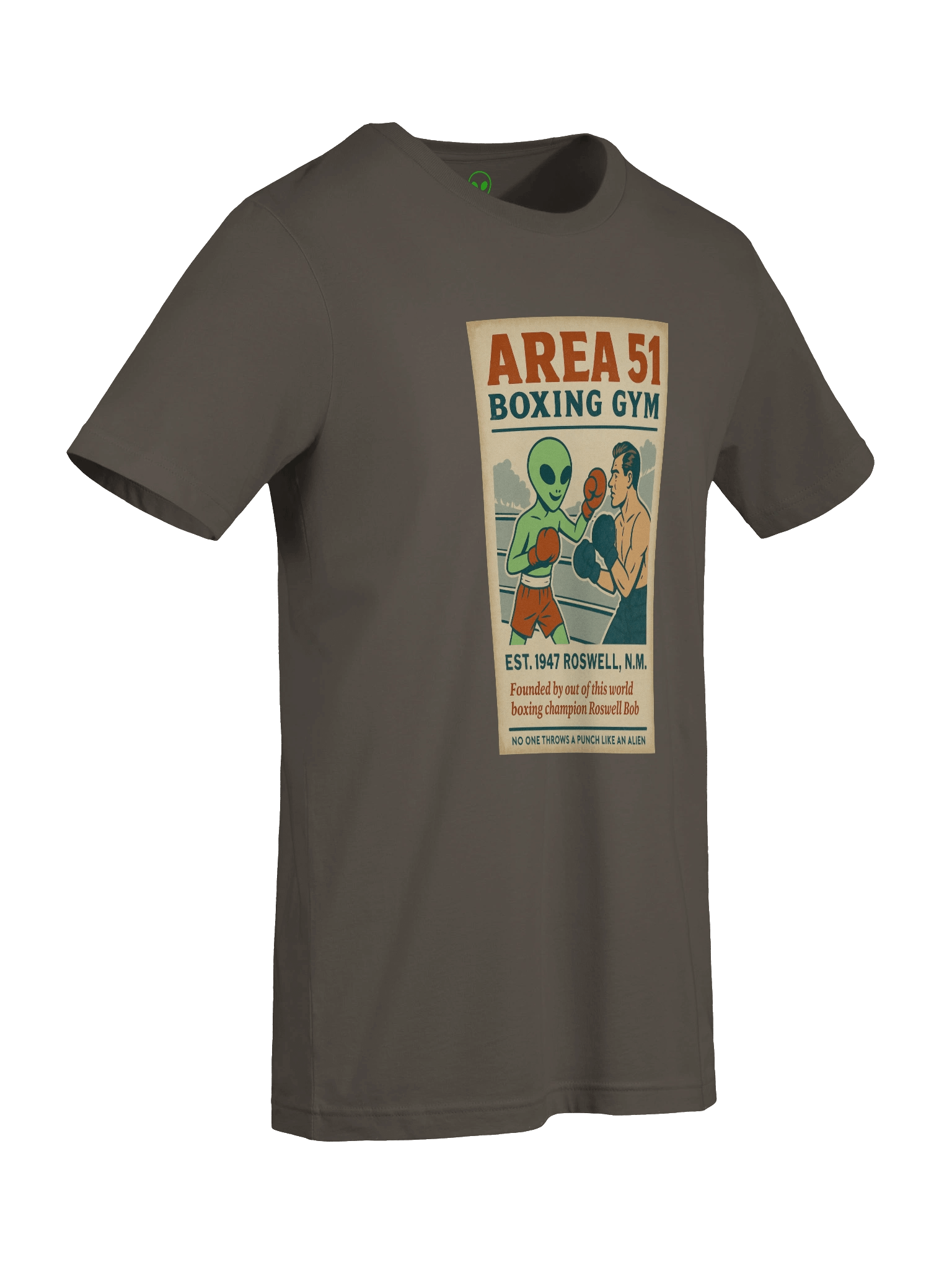 Area 51 Boxing Gym Roswell Aliens 1950's Retro Poster Unisex T-Shirt product image (9)