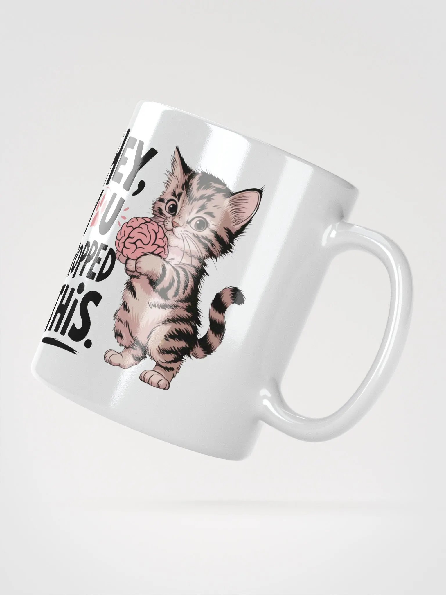 Whimsical Brainy Cat Mug product image (6)