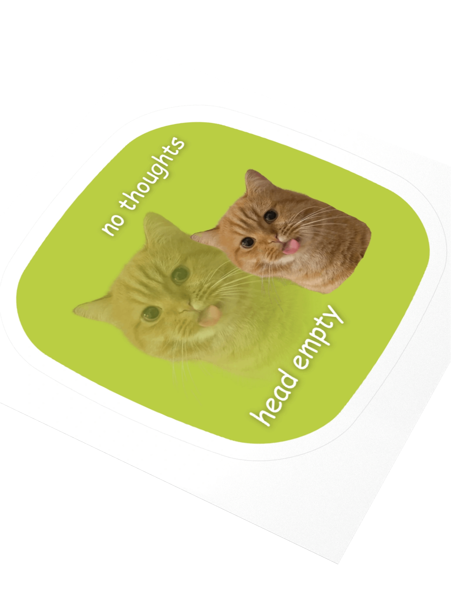 No thoughts head empty sticker product image (2)