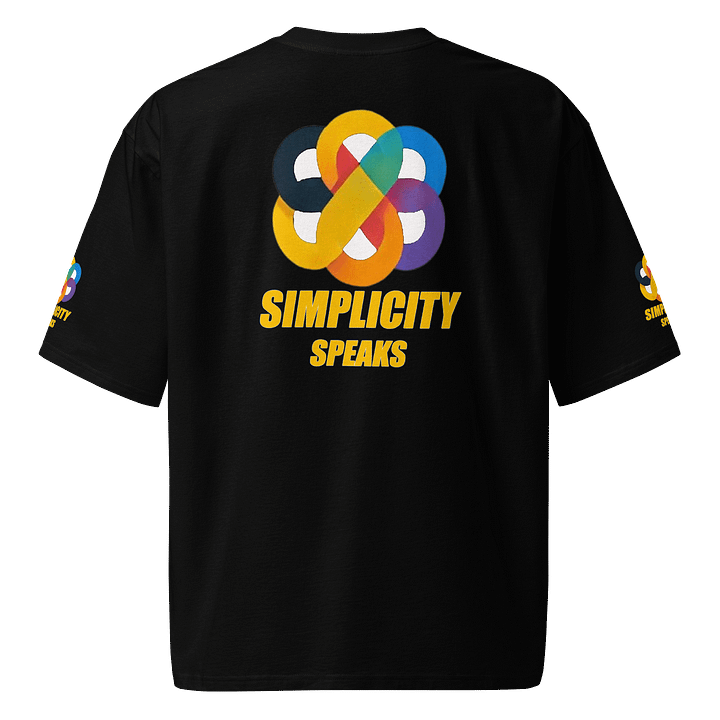 Simplicity Speaks Oversized Tee product image (2)