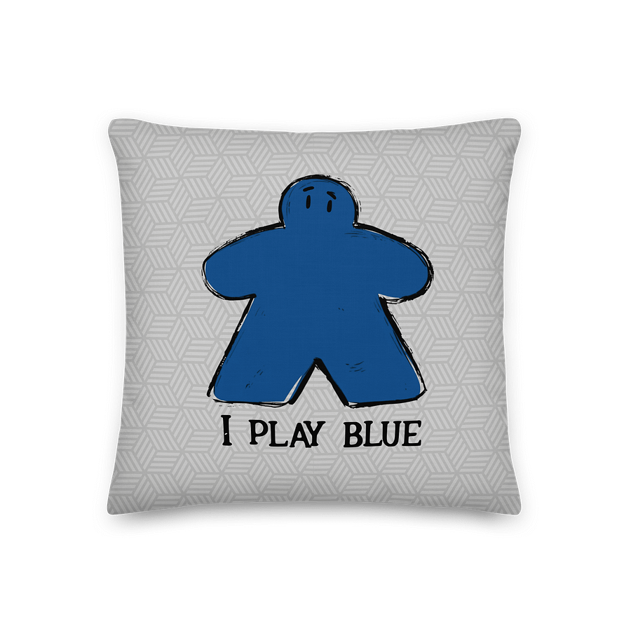 I Play Yellow Meeple Rainbow Pillow product image (3)