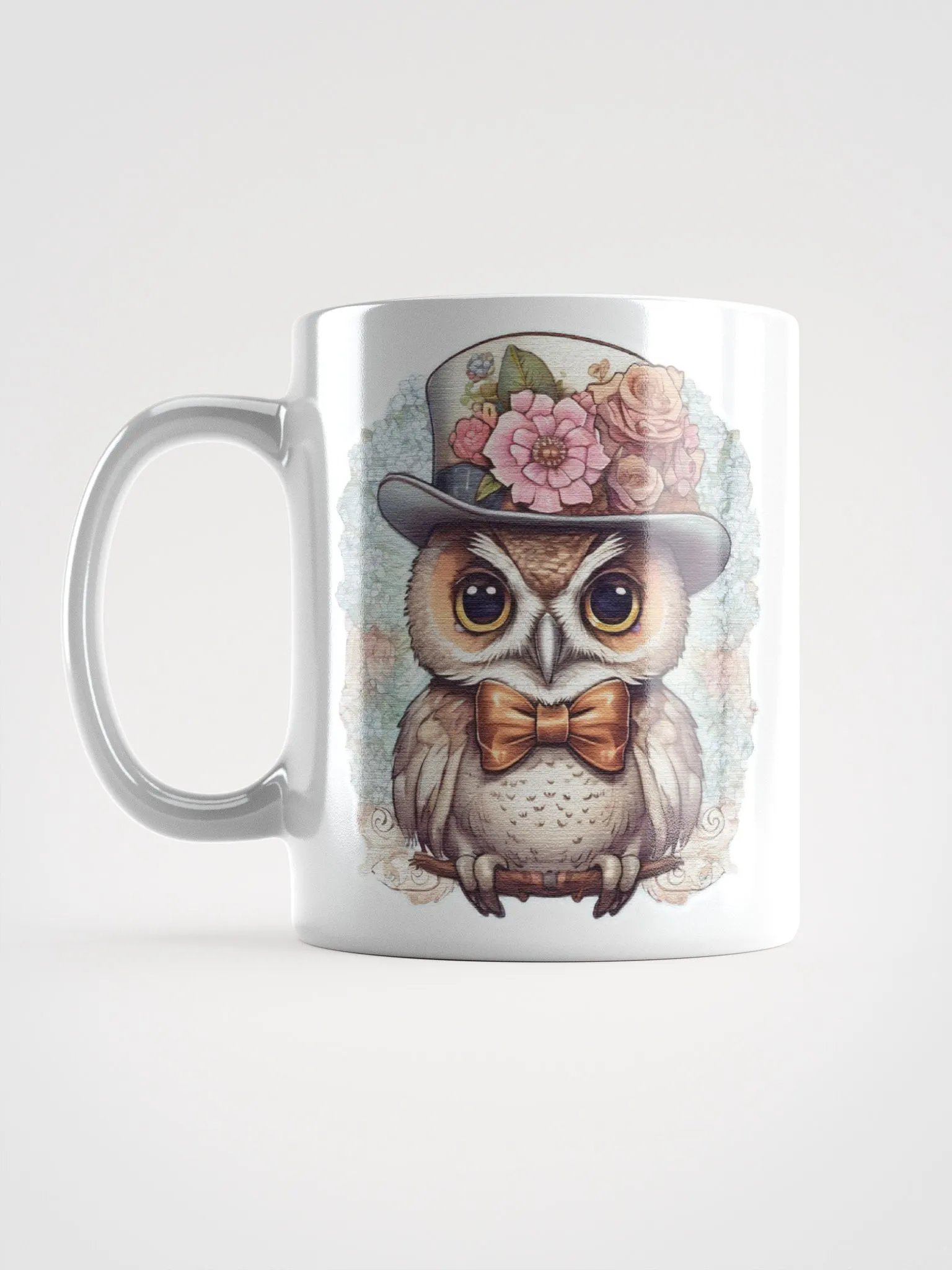 owl wearing a hat and a bow tie Mug product image (6)