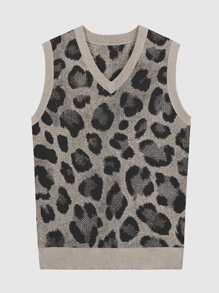 Leopard Luxe V-Neck Vest product image (1)