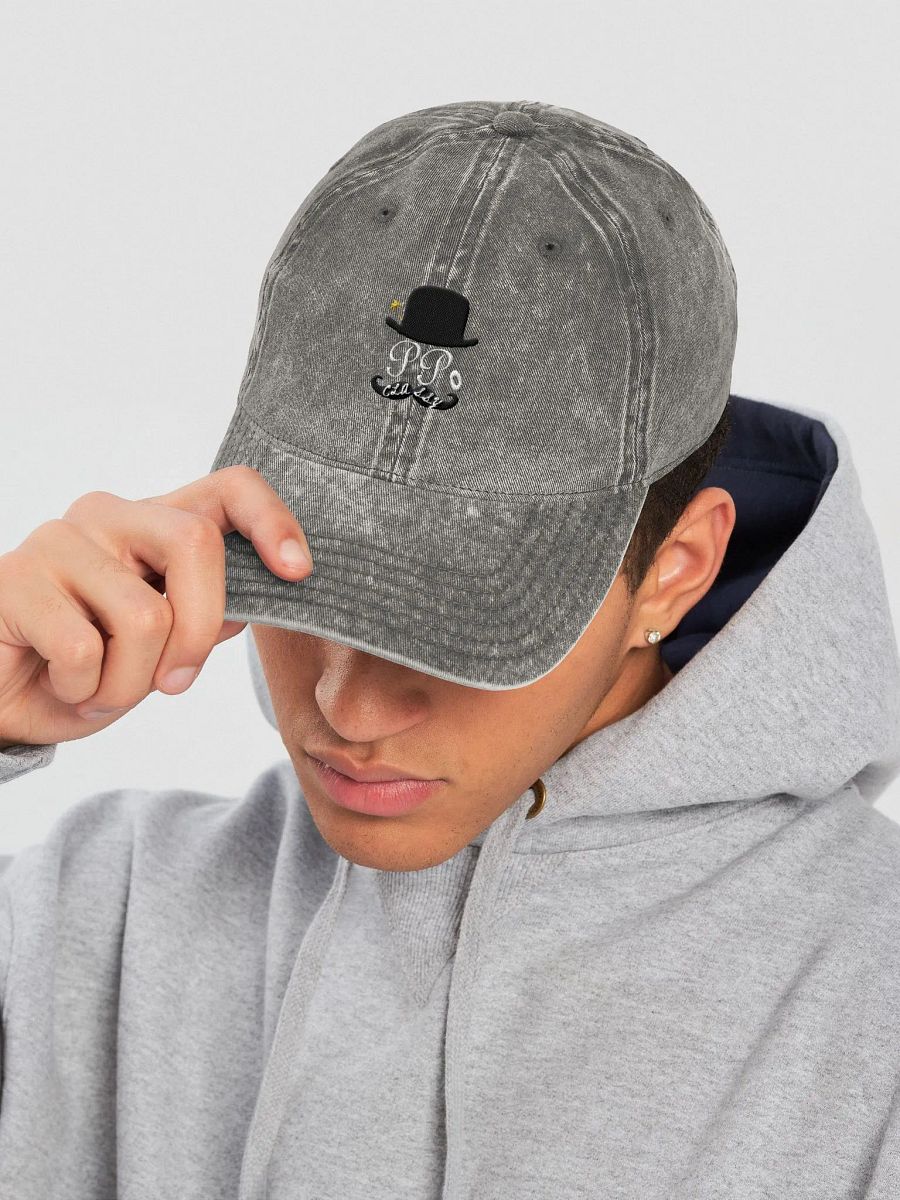 Poop Pees Classy Logo Denim Vintage Hat product image (14)