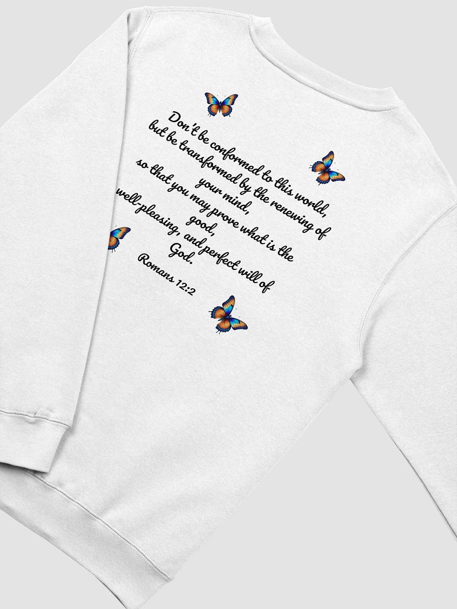 Transformed Butterfly Crewneck (White) product image (4)