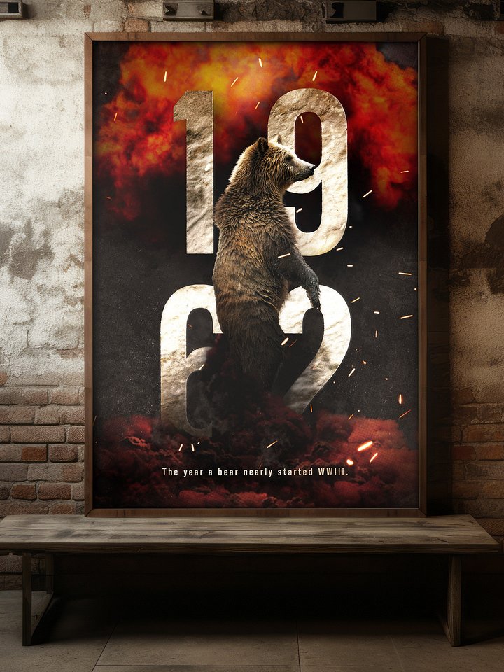 1962 - The Year a Bear Nearly Started WW3 (Framed Poster) product image (1)