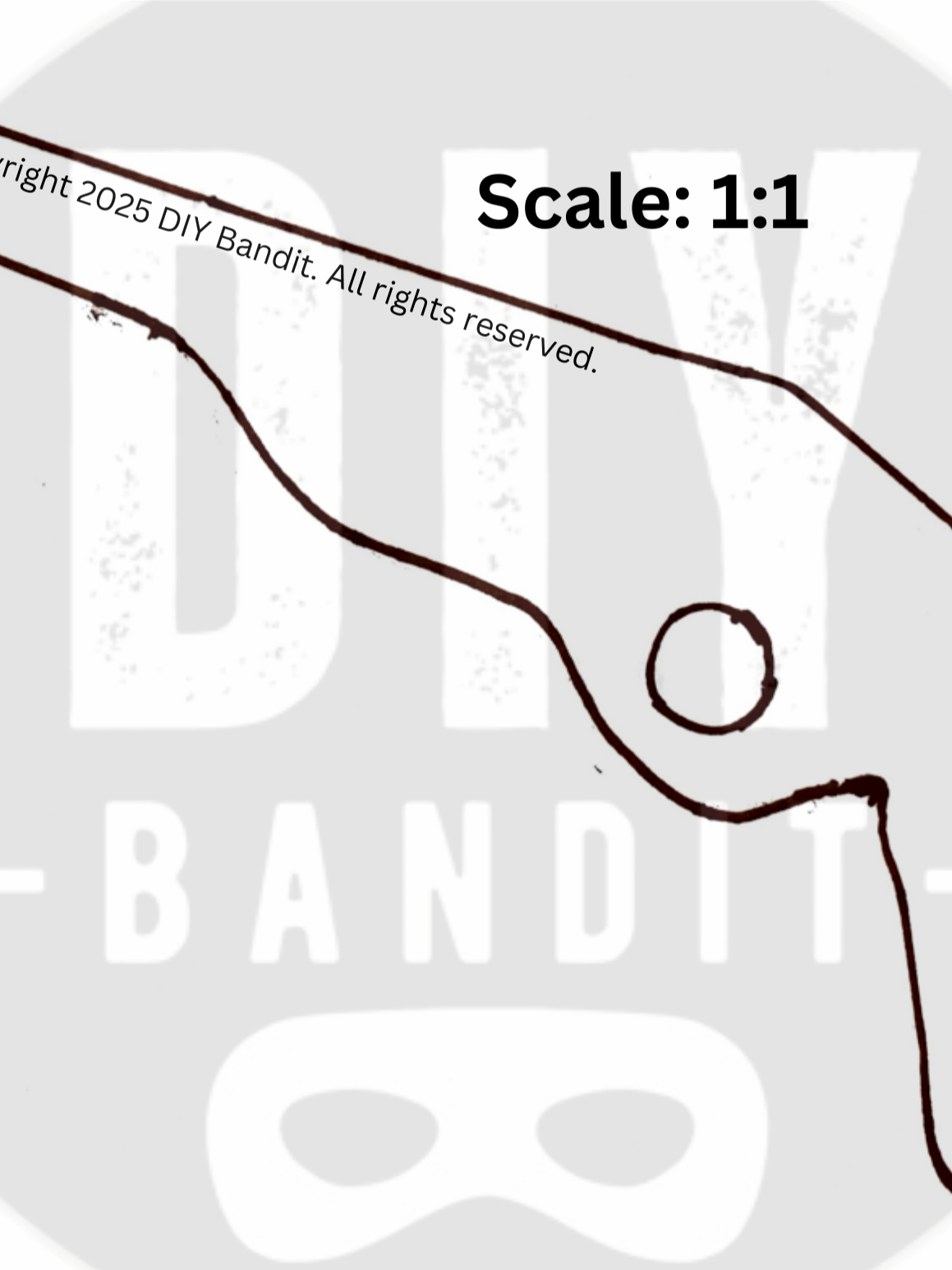 Toy Rubber Band Gun for Kids - Printable Template product image (1)