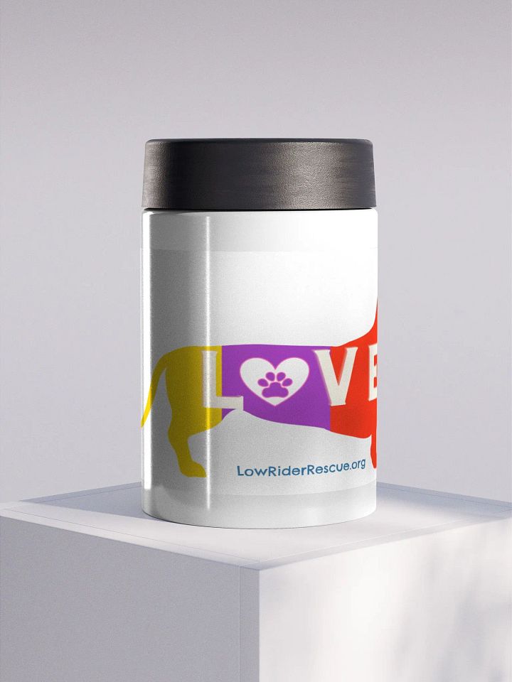 Stainless Steel Koozie - Low Rider Dachshund LOVE product image (2)