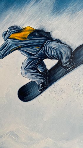 A little edit showing some of the process in creating this piece. The canvas was kicking round for a while with some texture ...