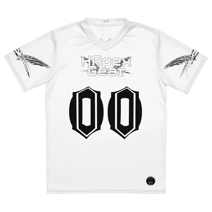 Capital TOOMEY - White - Recycled Unisex Sports Jersey - White HApex Gear Black Logo product image (2)