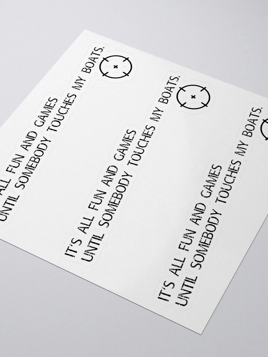 Don't touch my boats (Sticker) product image (3)