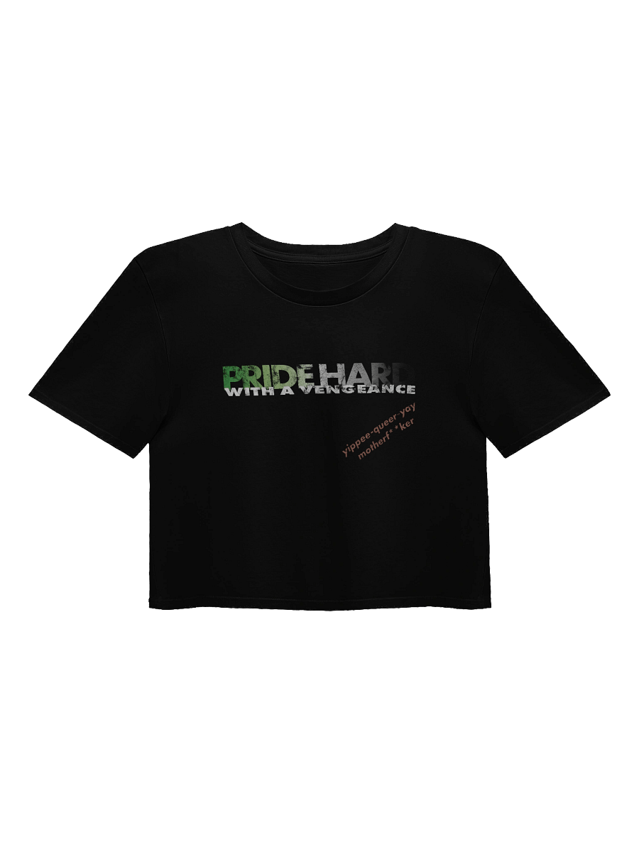 Aromantic "Pride Hard" Crop Top product image (1)