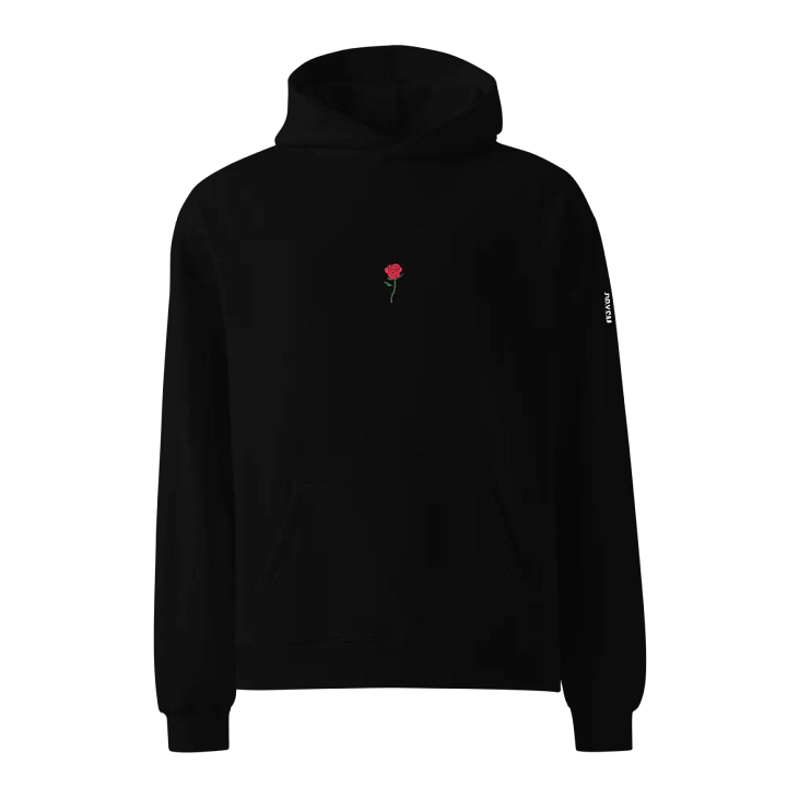 "ROSE" ⎼⎼⎼ BLACK 'ESSENTIAL' HOODIE product image (1)
