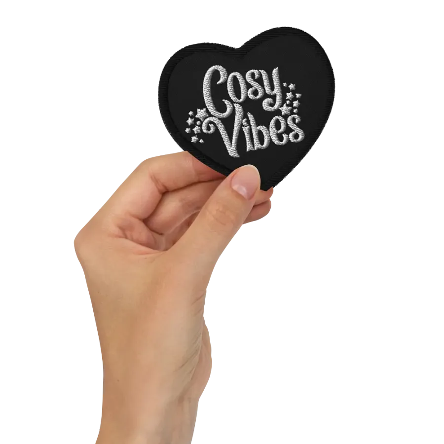 I Heart Cosy Vibes Embroidered Patch product image (2)
