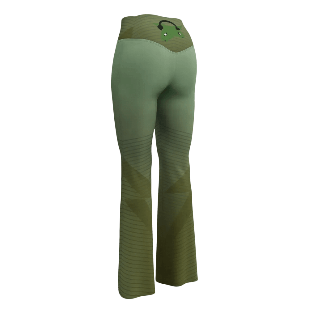 Symmetry in Green Flare Leggings product image (8)
