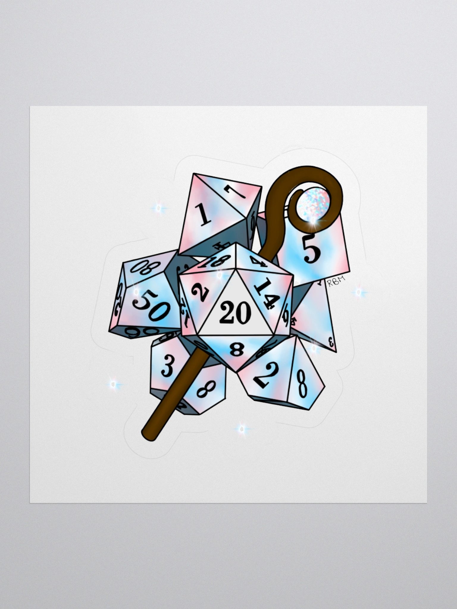 Trans Pride Dice Design product image (2)