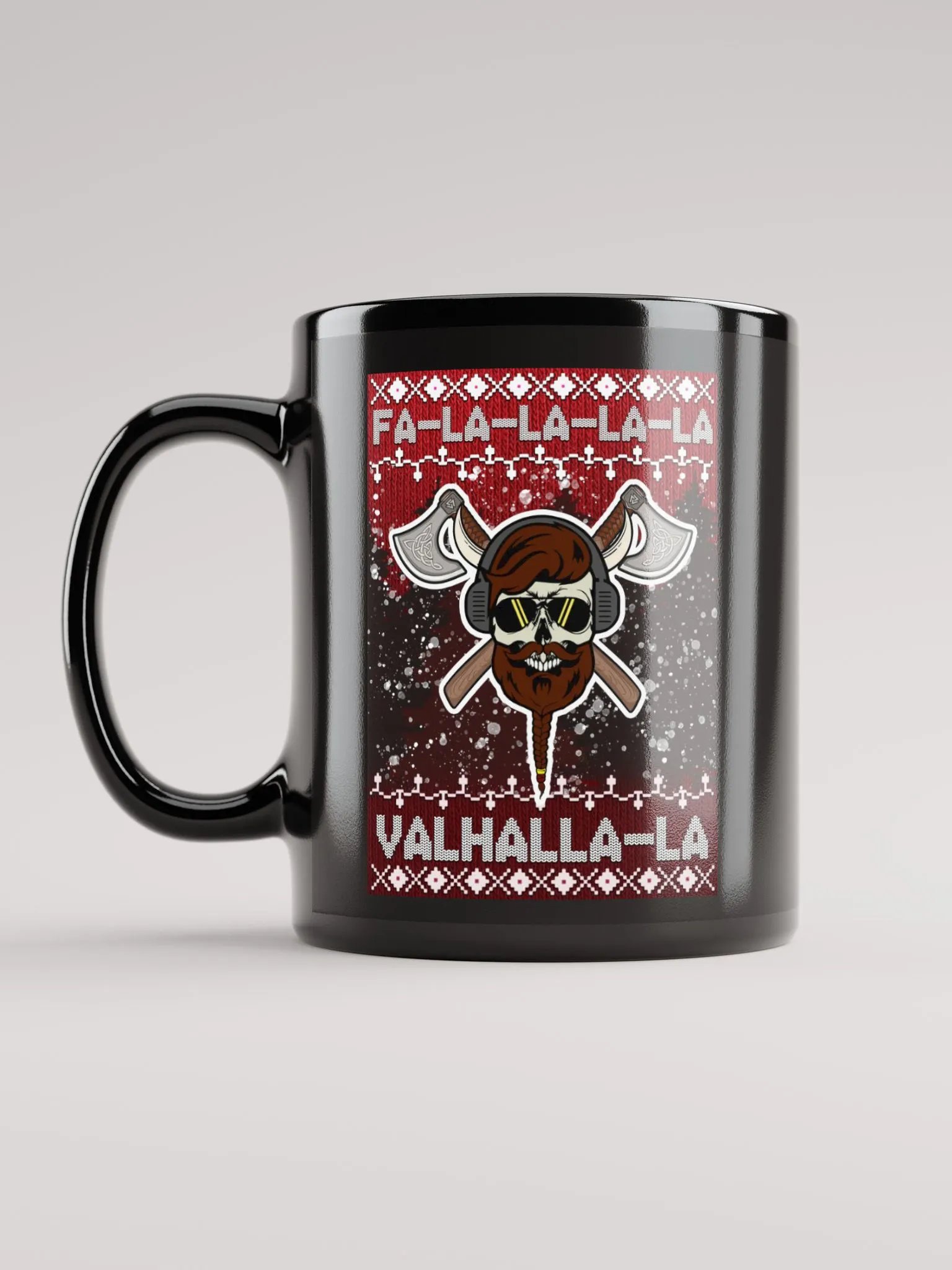 Viking Christmas Mug - Glossy Black product image (3)