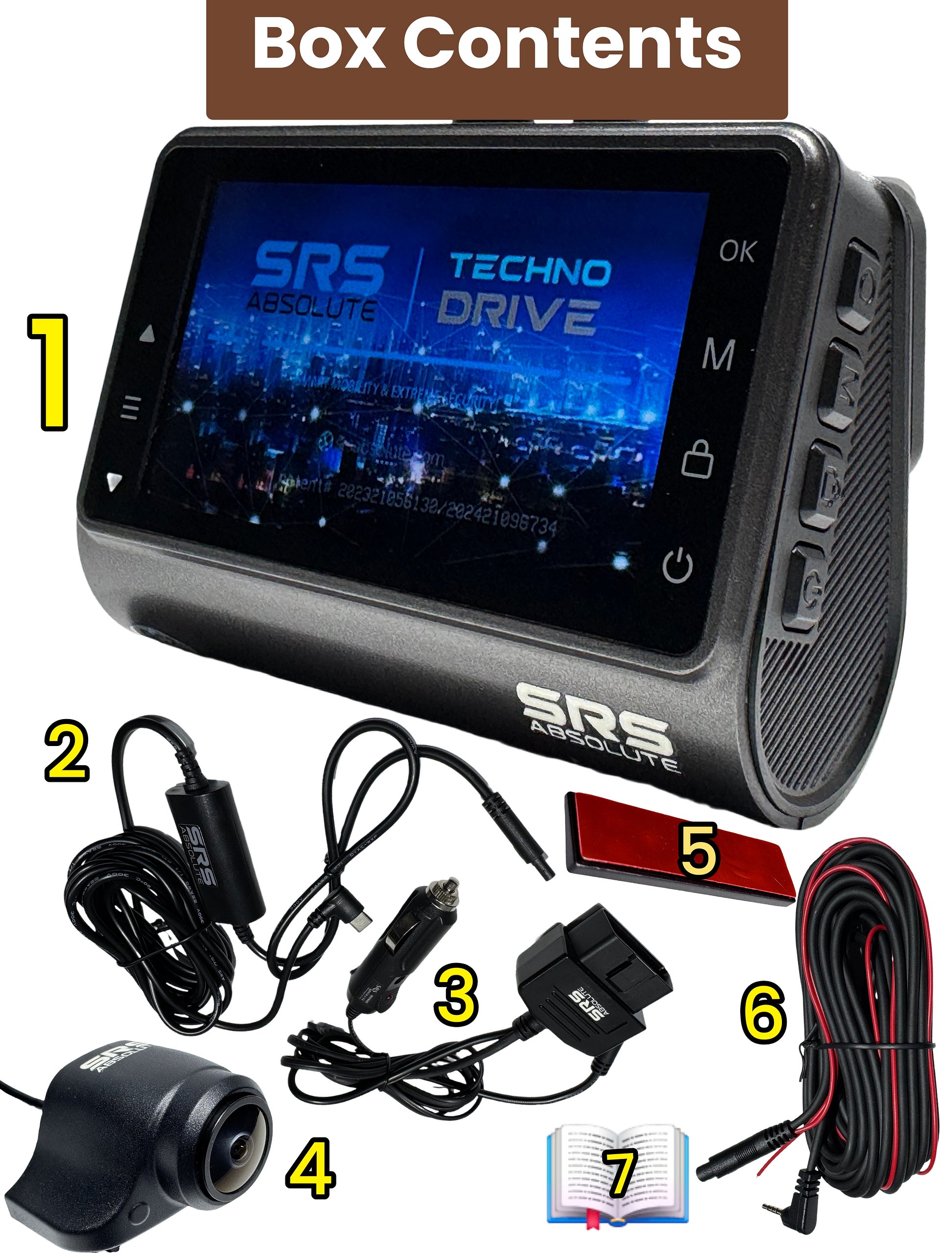 SRS ABSOLUTE Plug/Play 3K 4G Dash Cam| GPS+Live Video Record/Download/Playback/Calling/Zoom| GeoFence TimeLapse|PIP WI-FI HotSpot| G-Sensor/Motion Sensor|1TB MicroSD support-S44GCO product image (6)
