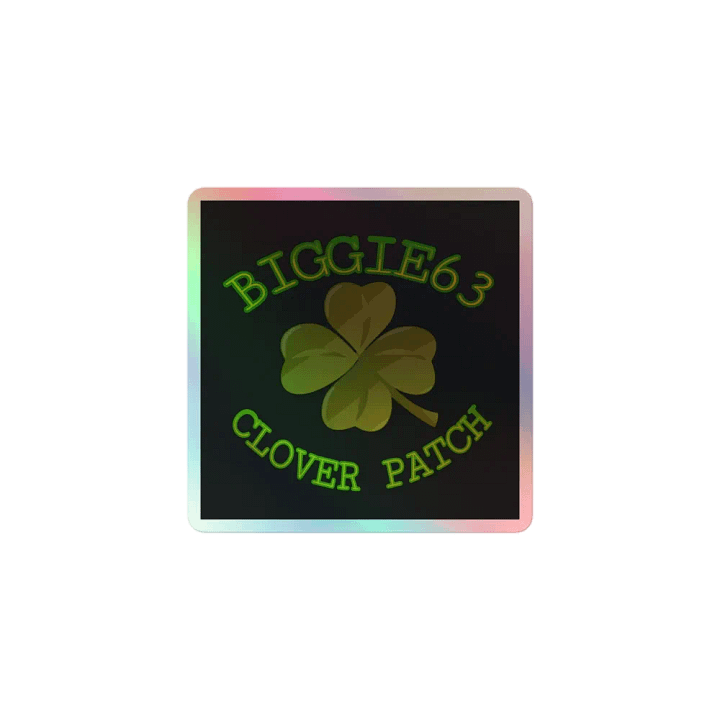 Lucky Clover Holographic Sticker Set product image (1)