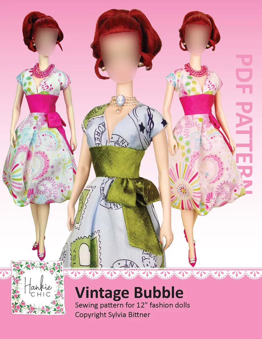 Vintage Bubble sewing pattern for 12