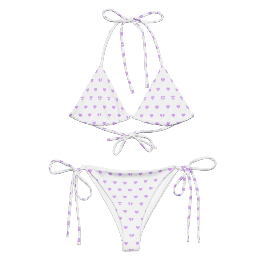 Pastel Heart Seamless Pattern String Bikini - v11 product image (6)