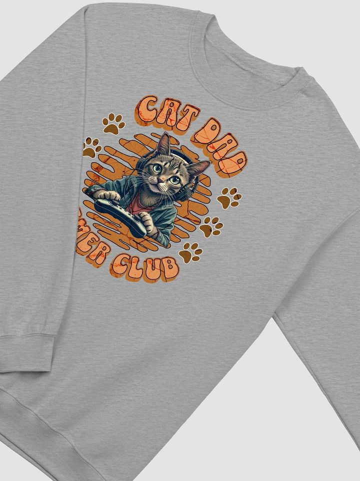 Cat Dad Gamer Club Sweatshirt product image (22)