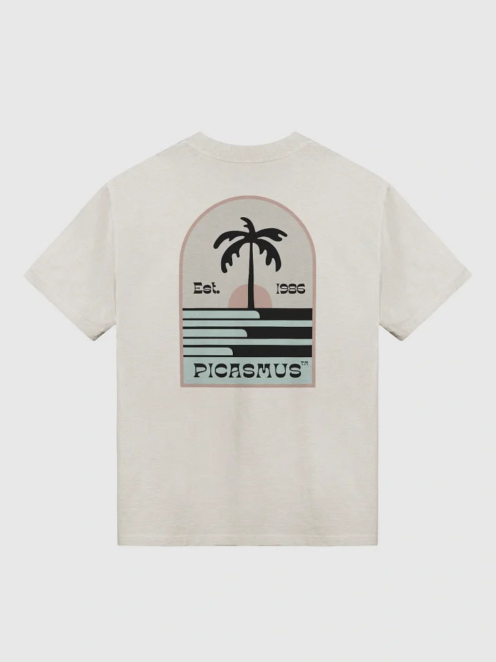 Sunset palm Premium Oversized Faded T-Shirt product image (2)