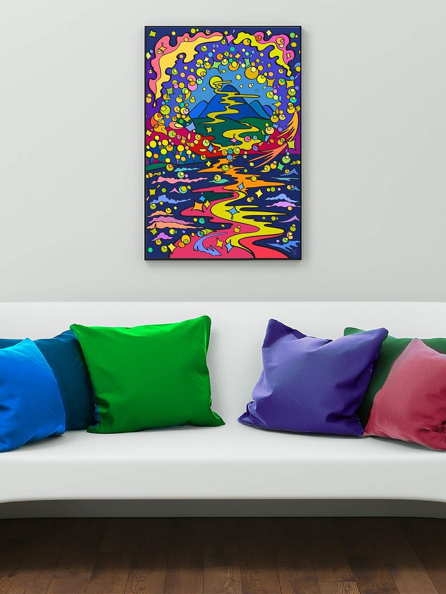 Vibrant Matte Poster Print - Moon Path product image (6)