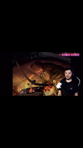 Bro.. The THUMBSTICK! 🦖 #twitch #dinocrisis #streamer #action #moments #dinosaur #tyrannosaurus #regina #puzzle #adventure