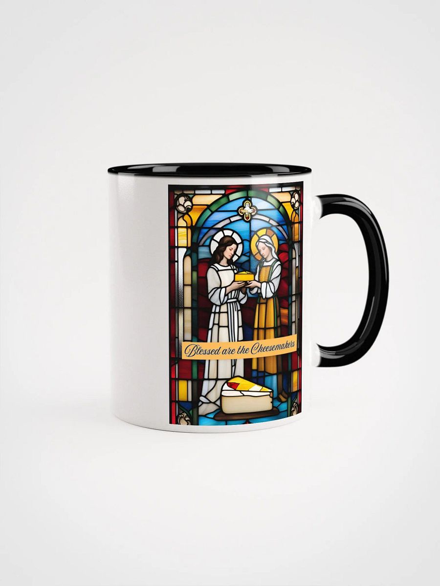 Blessed are the Cheesemakers Stained Glass Mug #01 product image (2)