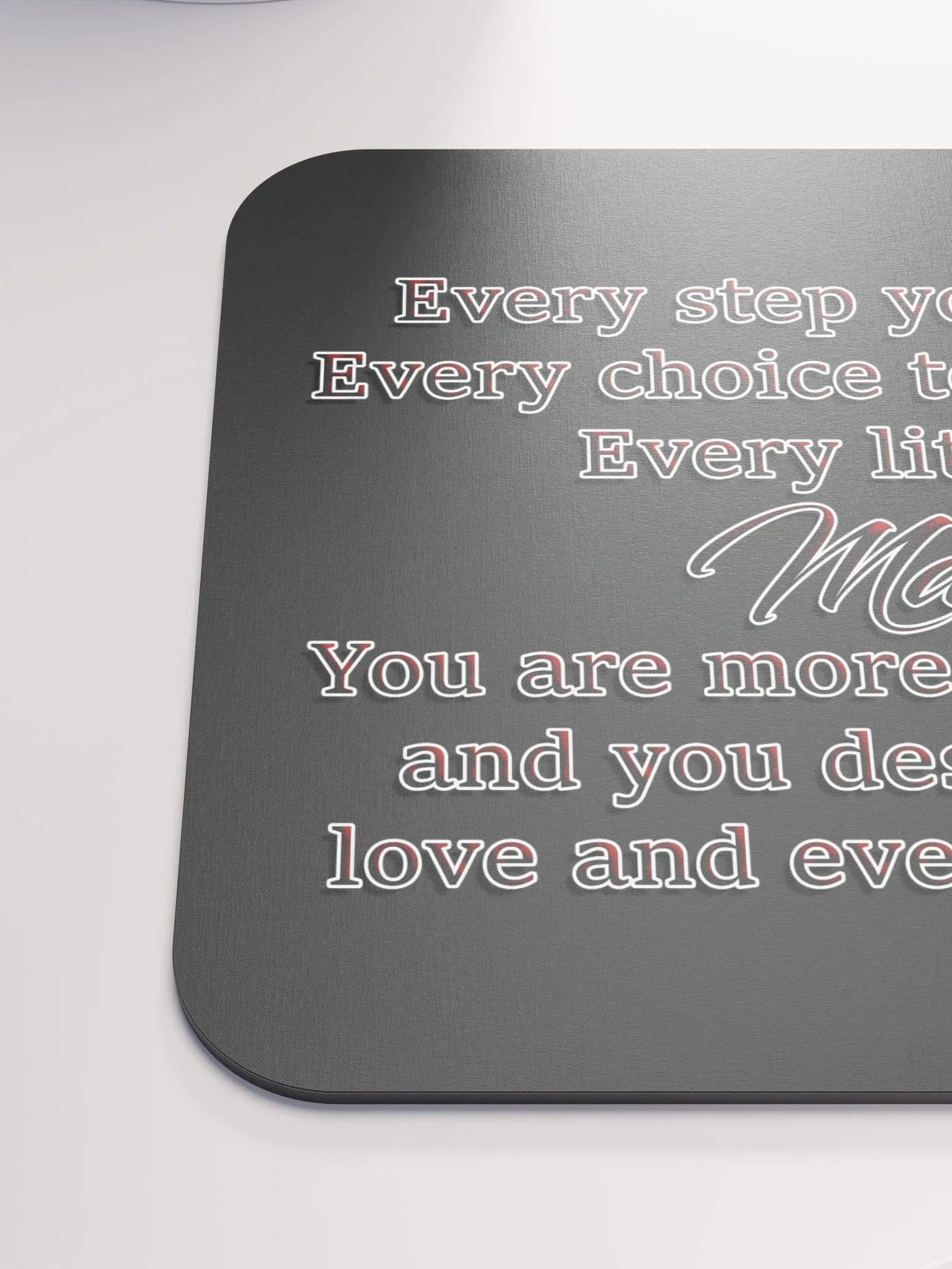 Positivity - Every Step Mouse Pad product image (6)