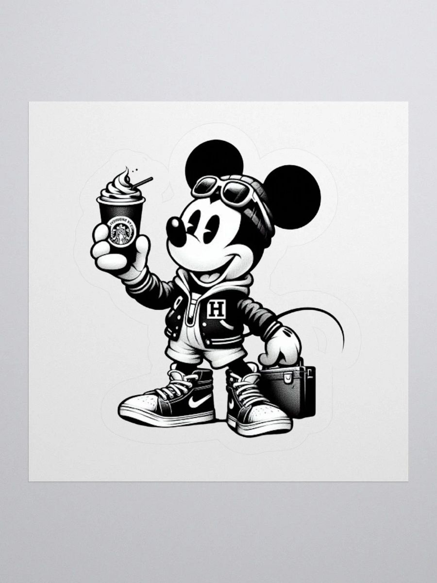 Hustling Mouse | Kiss Cut Sticker product image (1)